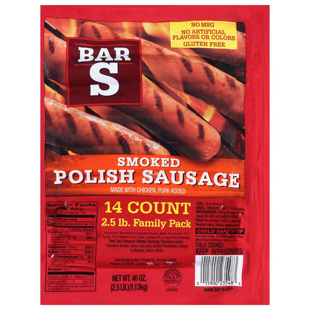 Bar-S Smoked Polish Sausages