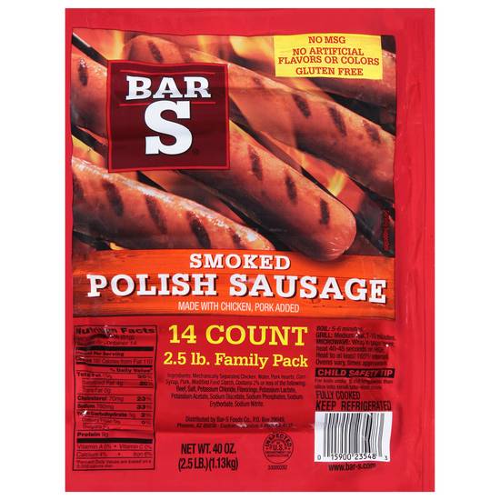 Bar-S Smoked Polish Sausages
