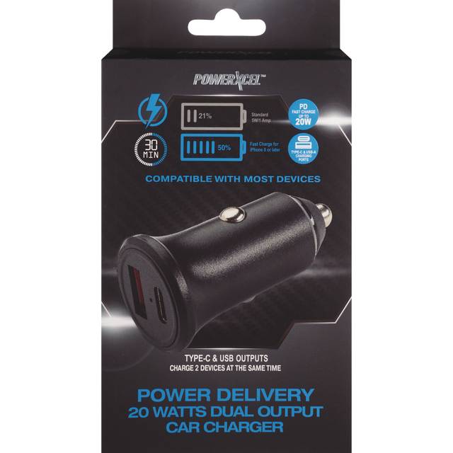 Powerxcel Pd-20 Watts Type C Usb Car Charger