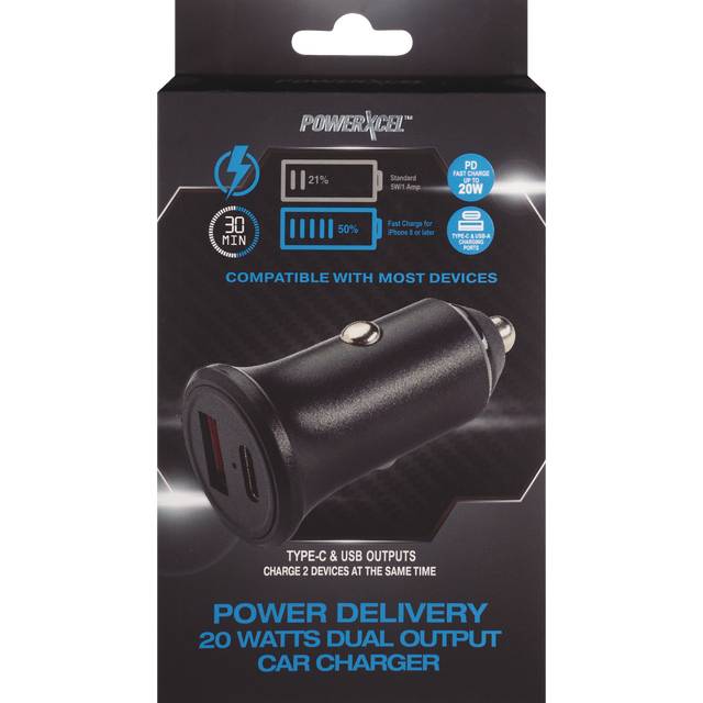 PowerXcel Pd-20 Watts Type C Usb Car Charger