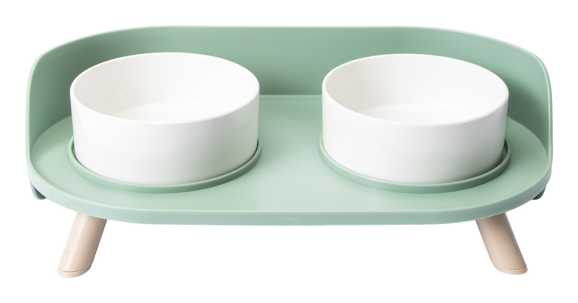 Elevated Double Diner For Pets 3-Piece Set
