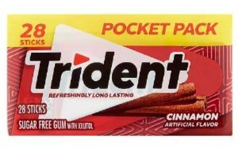 Trident Cinnamon Pocket Pack 28 Count