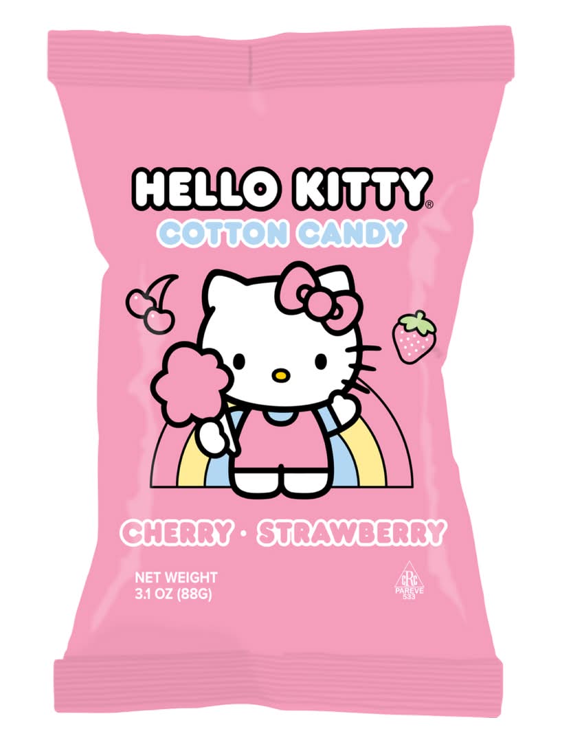 Hello Kitty Cotton Candy, Cherry-Strawberry (3.1 oz)