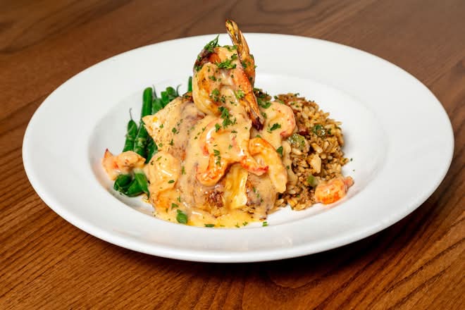 Grilled Texas Redfish & Shrimp