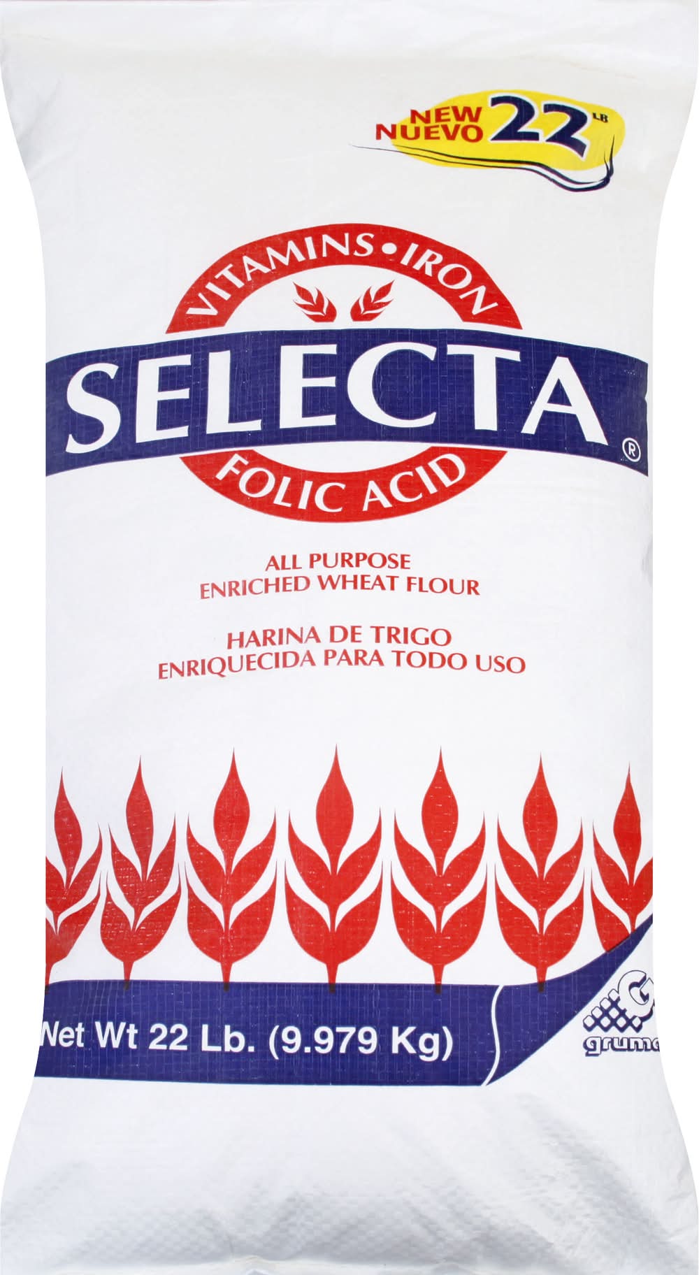 Selecta Enriched All Purpose Wheat Flour (22 lbs)