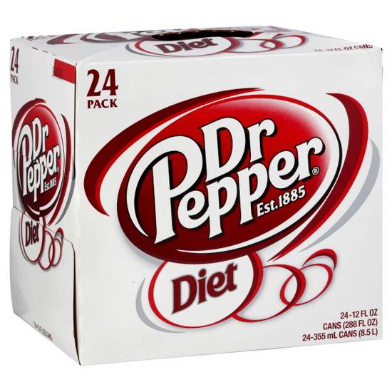 Dr Pepper Diet Soda (24 pack, 12 fl oz)