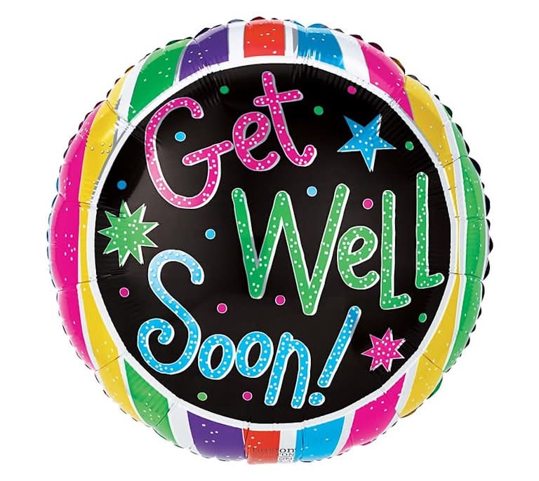 17" Get Well Soon Balloon