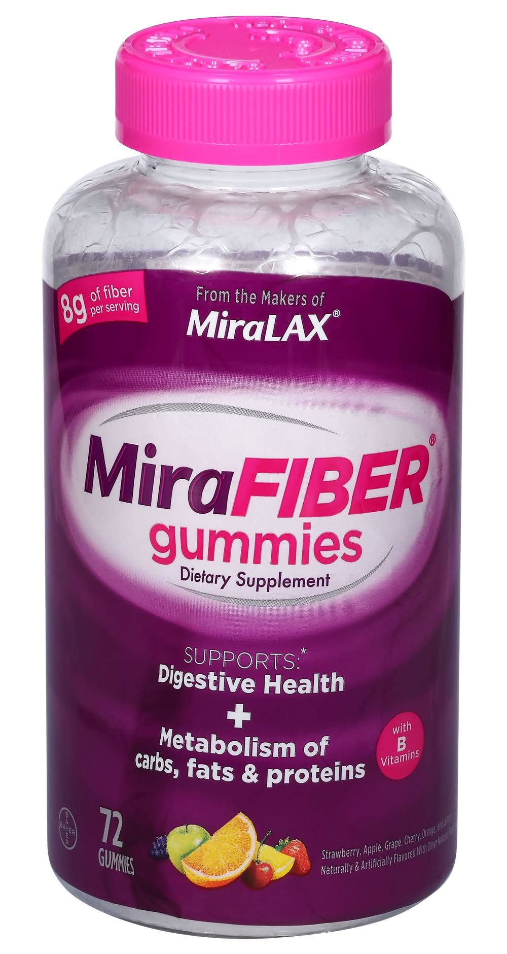 MiraFIBER Gummies With Prebiotic Fiber, Metabolism Support and Gut Health