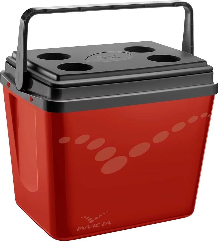Invicta caixa térmica com alça vermelha pop (34l)