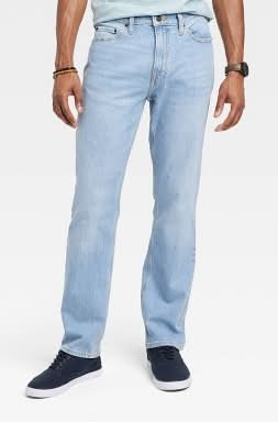 Goodfellow & Co. Straight Fit Jeans, Men, 30x30 in, Light Blue Denim