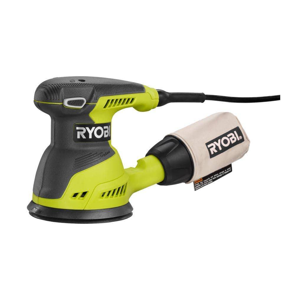 Ryobi 2.6 Amp Corded Random Orbital Sander, 5 In