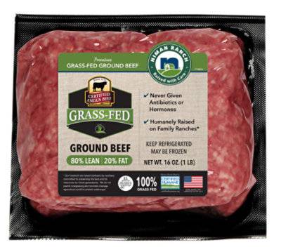 Certified Angus Beef Grass-Fed Ground Beef (16 oz)