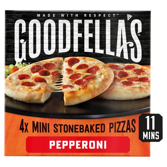 Goodfella's 4x Mini Stonebaked Pizzas Pepperoni 372g