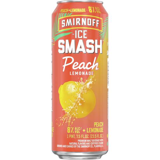 Smirnoff Smash Peach Lemonade (24oz can)