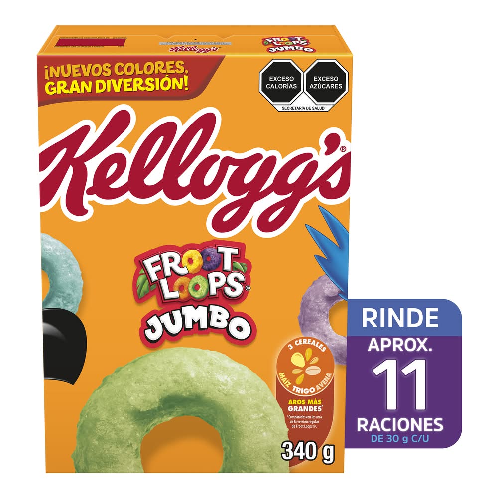 Froot Loops · Cereal jumbo, Jumbo (340 g)