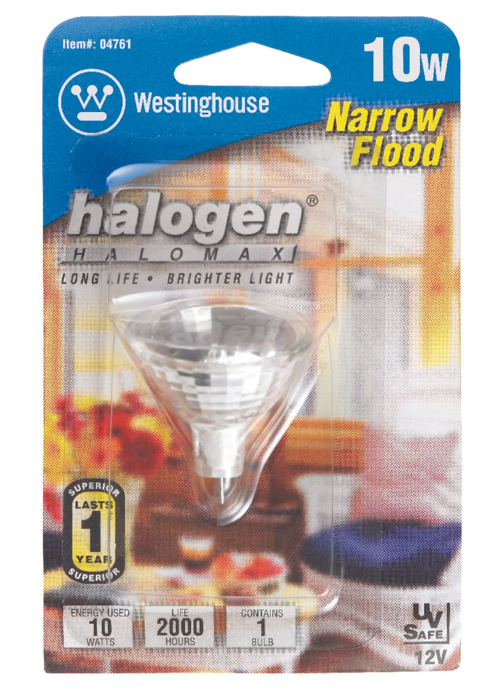 Westinghouse 10 W Mr11 Floodlight Halogen Bulb 78 Lm White 1 Pk