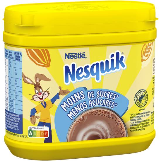 Nestlé - Nesquik poudre chocolatée instantanée moins de sucre
