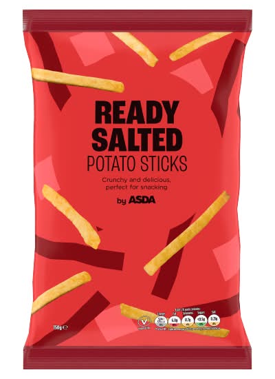 ASDA Ready Salted Potato Sticks (150g)