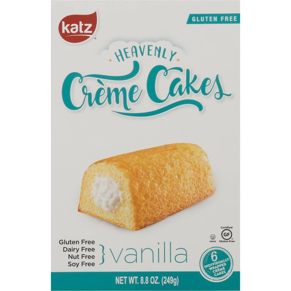 Katz Gluten Free Vanilla Heavenly Creme Cakes (6 ct)
