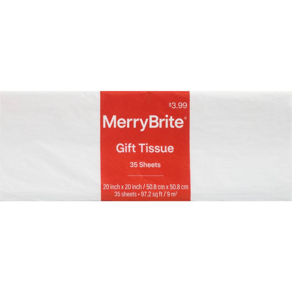 Merry Brite White Tissue Paper, 35 Ct