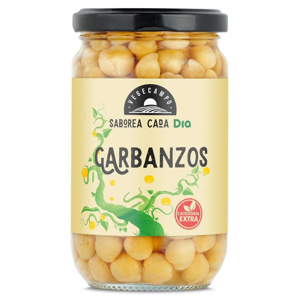 Garbanzos Cocidos Extra Vegecampo De Dia Frasco 210 G