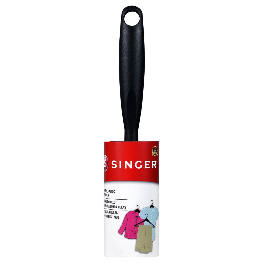 Singer Fabric Lint Roller For Clothing Upholstery Pet Hair (65 ct)