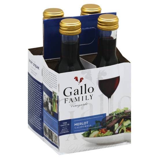 Gallo Family California Merlot (4 ct, 46.75 ml)