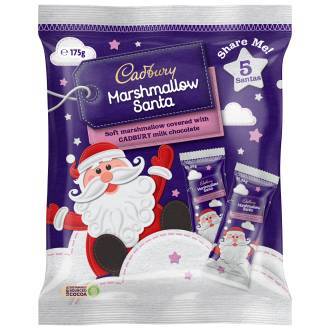 Cadbury Marshmallow Santa Sharepack 175g