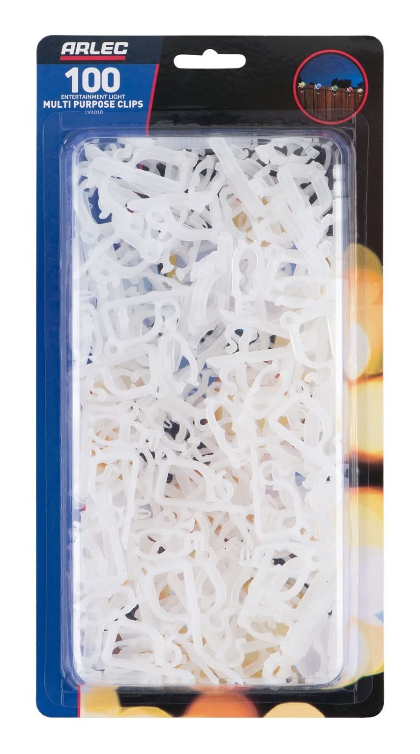Arlec 100 Entertainment Light Multi Purpose Clips