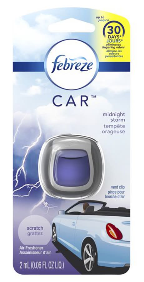 Febreze Car Freshener Vent Clip Midnight Storm