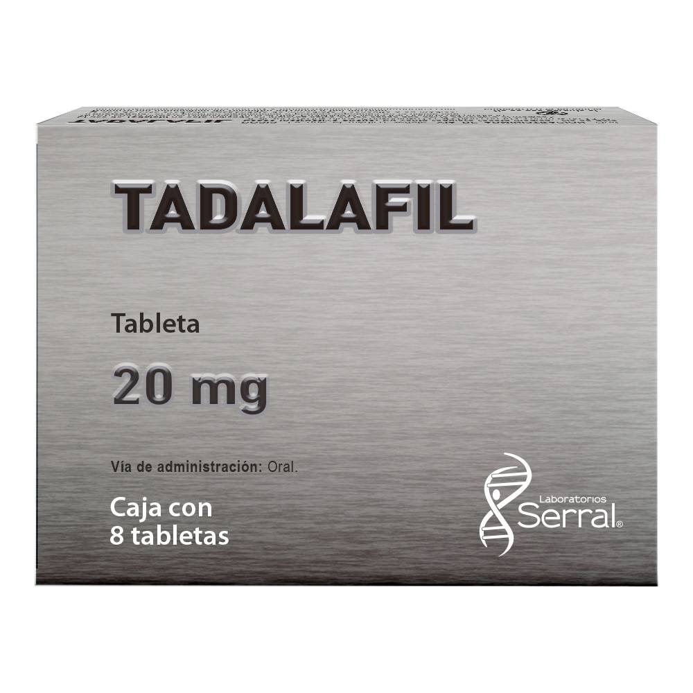 Serral tadalafil tabletas 20 mg (8 un)