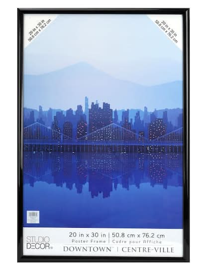 Studio Décor Poster Frame, 20x30 in, Black
