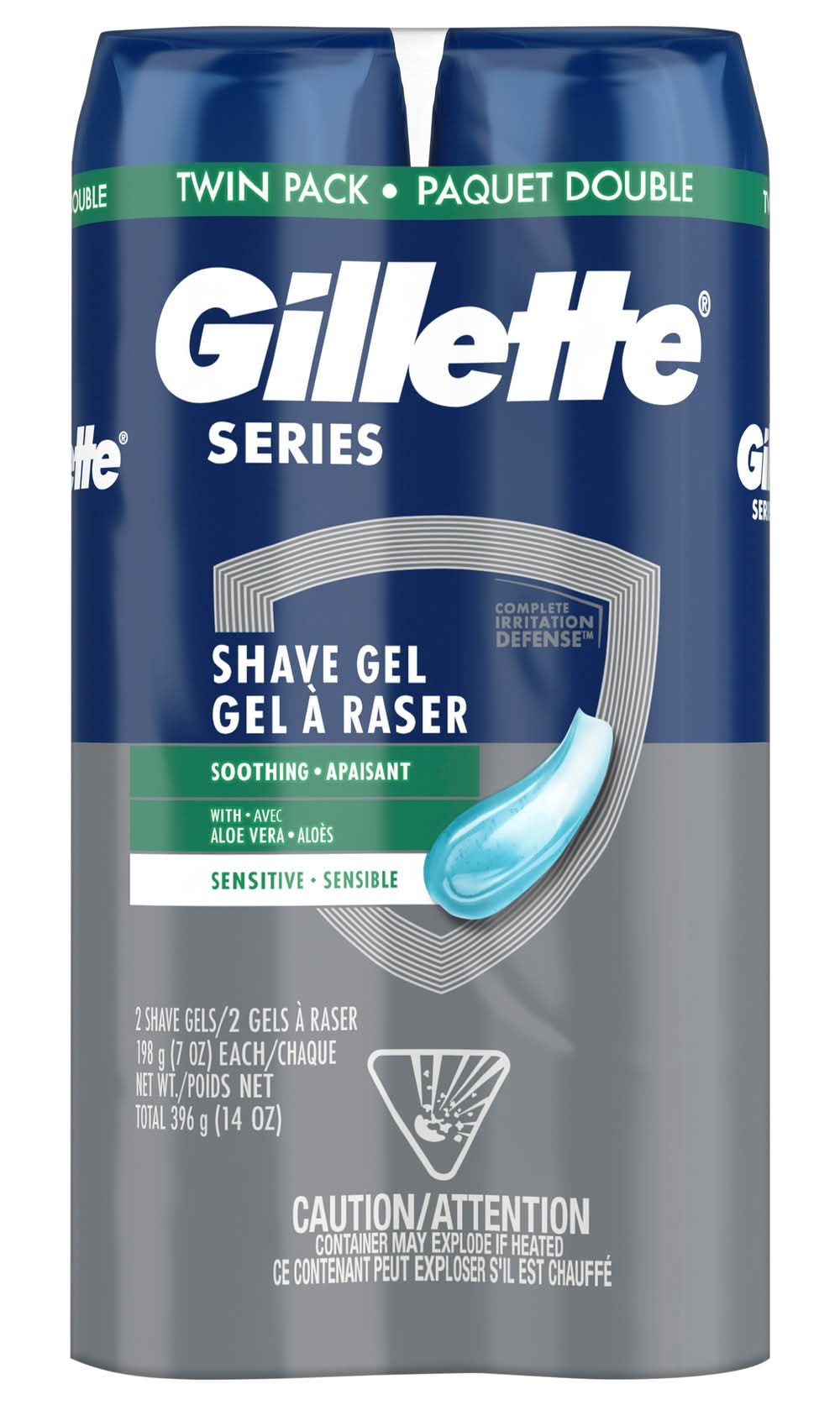 Gillette Series Mens Sensitive Shave Gel (14 oz)