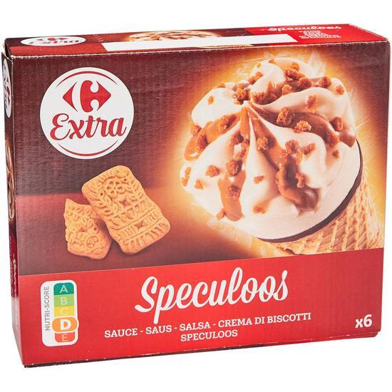 Carrefour Extra - Glaces cônes spéculoos