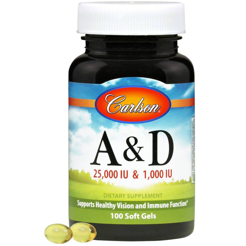 Vitamin A & D - 25,000 Iu / 1,000 Iu (100 Softgels)