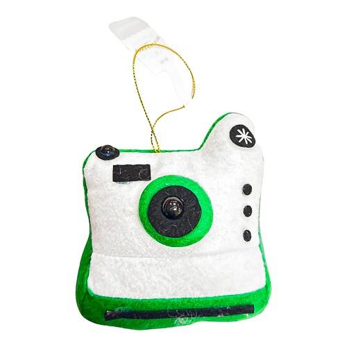 Fabric Instant Camera Christmas Tree Ornament White/Green - Wondershop™