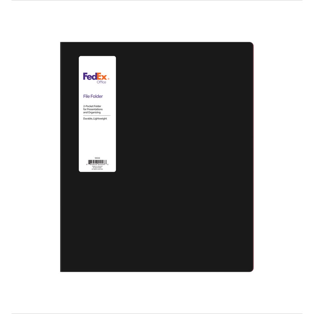 Folder 2 Pocket FXO Black