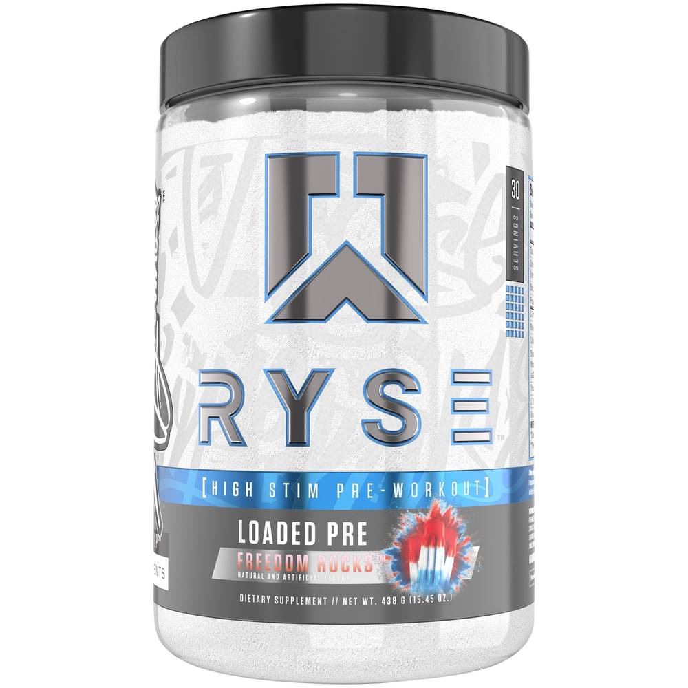 Ryse Loaded Pre-Workout - Freedom Rocks (15.45 oz)