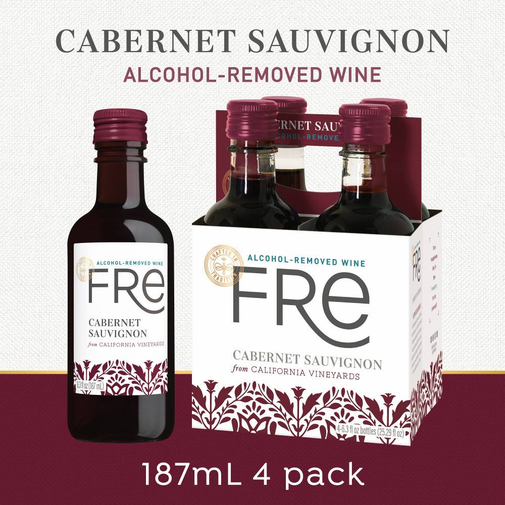 Fre Cabernet Sauvignon Alcohol-Removed Wine (4 pack, 6.32 fl oz)