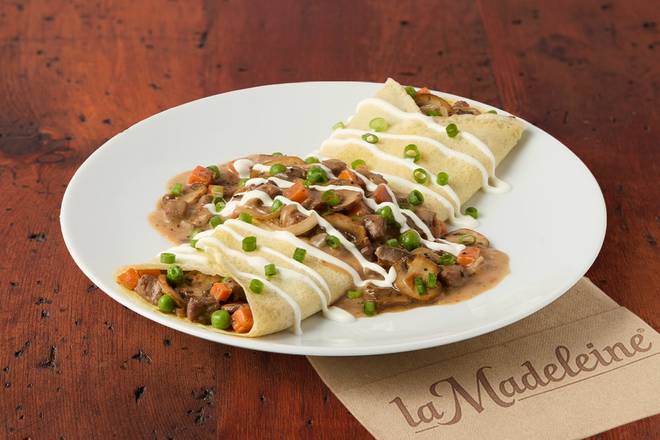 NEW! Beef Crêpe Stroganoff