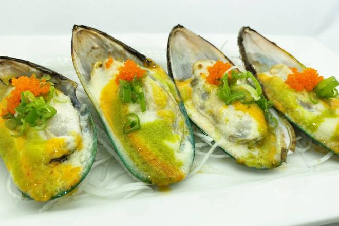 Baked Green Mussels