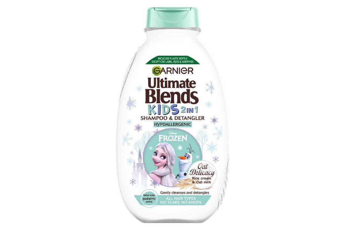 Garnier Ultimate Blends Kids Delicate Oat Milk & Rice Cream No Tears Easy Detangling Shampoo All Hair Types 250ml