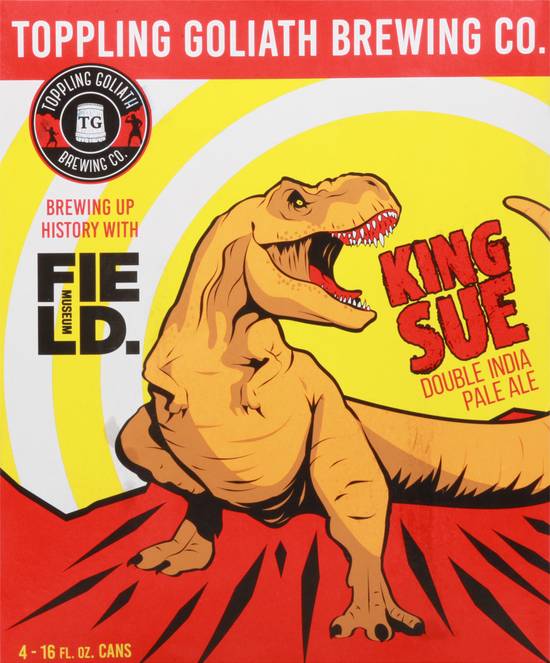 Toppling Goliath Brewing Co. King Sue Double Ipa Beer (4 ct, 16 fl oz)