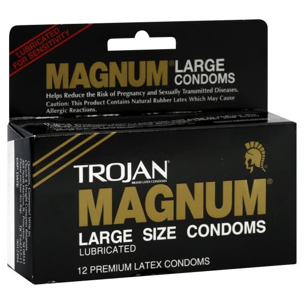 magnum non lubricated condoms Amazon.com: Trojan Magnum XL Large 12 Count Condoms and SKYN Elite Large 12  Count Non-Latex Condoms : Health & Household main image 1
