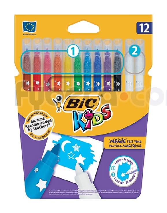 Marcadores Bic Erasable Felt Pen Bic Kids Cjx12