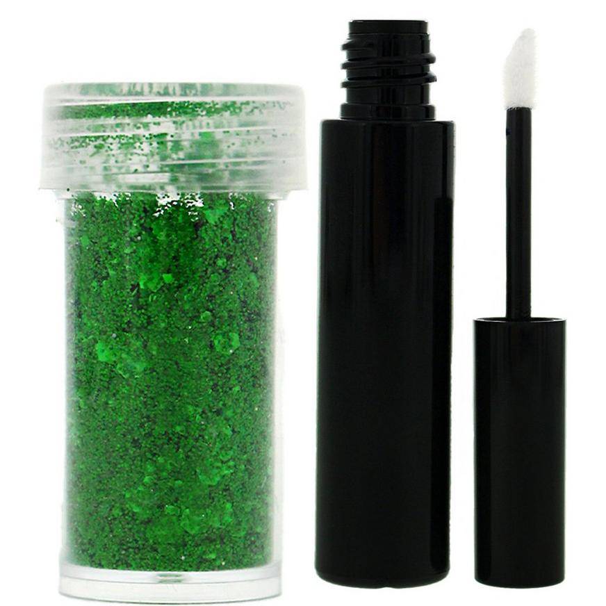 Party City Face Glitter Set, Green (2 ct)