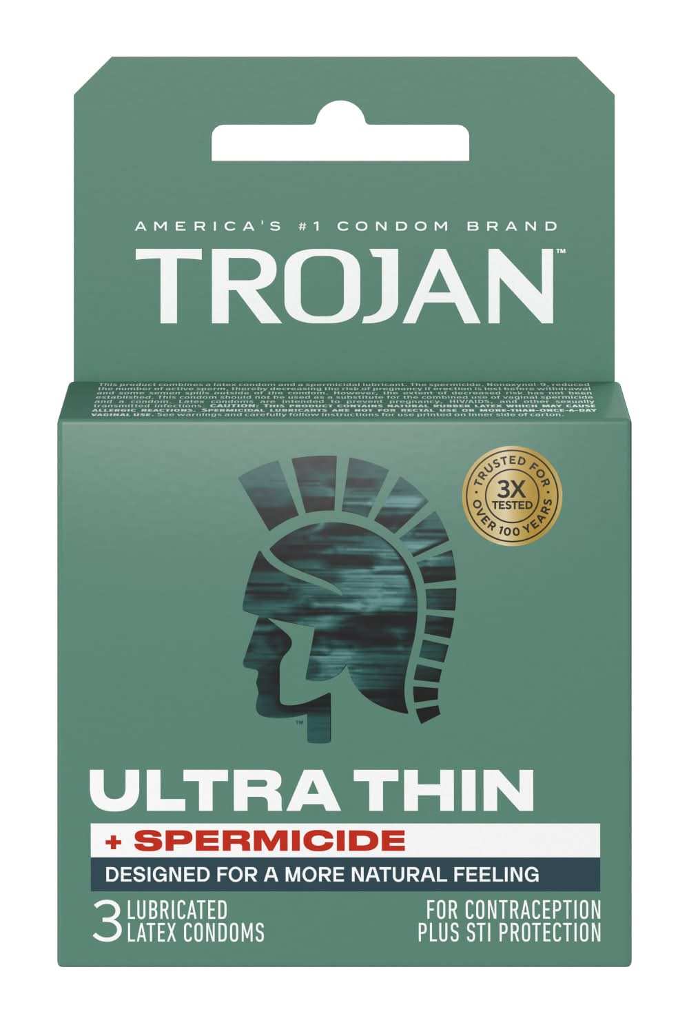 are condoms lubricated on both sides Trojan ENZ Latex Condoms, Spermicidal Lubricant main image 1