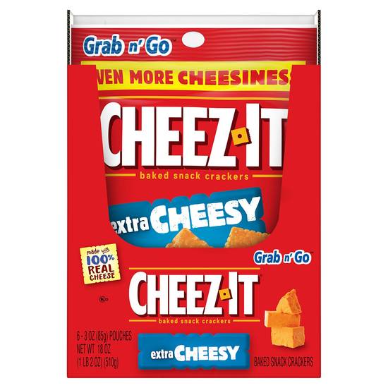Cheez-It Grab N' Go Baked Snack Crackers (6 ct)