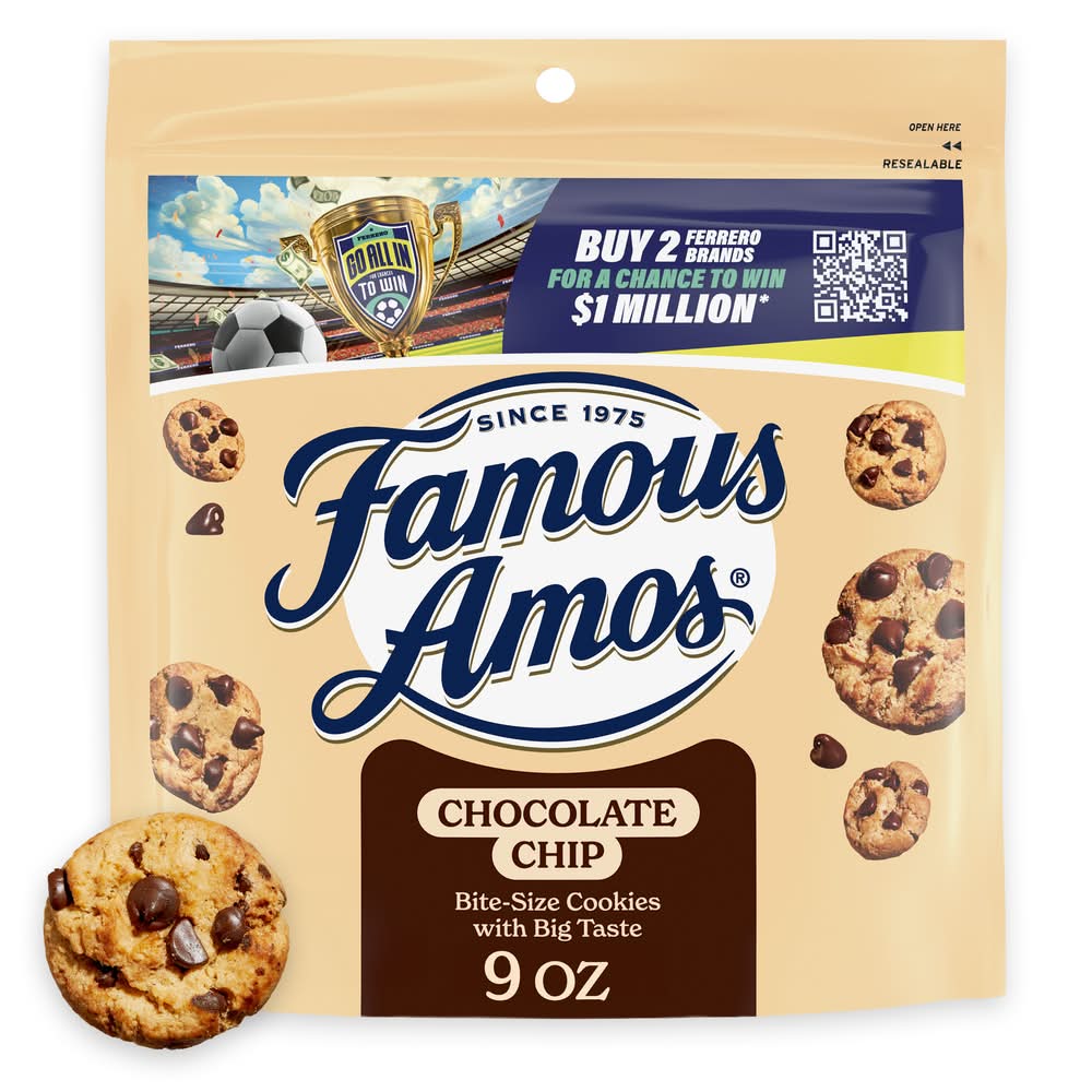 Famous Amos Bite Size Cookies, Chocolate Chip (9 oz)
