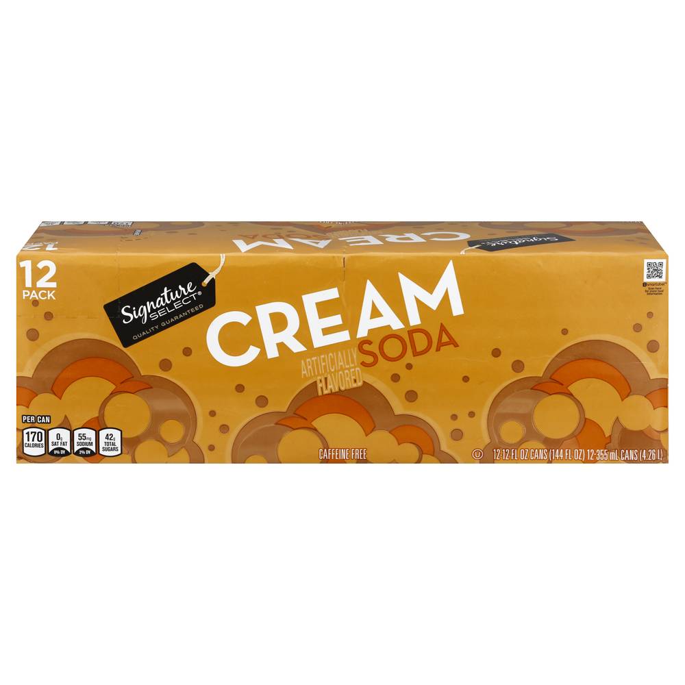 Signature Select Cream Soda (12 x 12 fl oz)